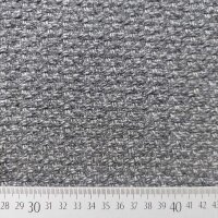 Italienischer Wollstoff mit Textur -grau - Made in Italy