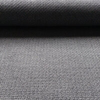 Italienischer Wollstoff mit Textur -grau - Made in Italy
