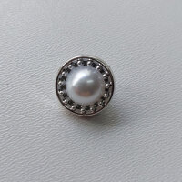 1 Set/ 5 Knöpfe - Knopf in Perlen-Optik mit...