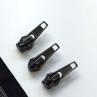 Schieber Reißverschluss endlos 3 mm Spirale, gunmetal